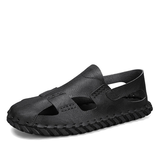 Damen luftige Leder Sandalen EB