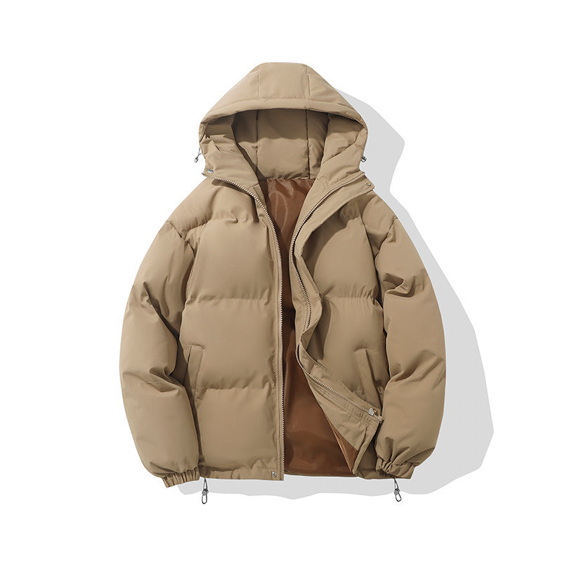 Herren gesteppte Kapuzen-Isolationsjacke mit Thermowattierung und Kordelzug EB