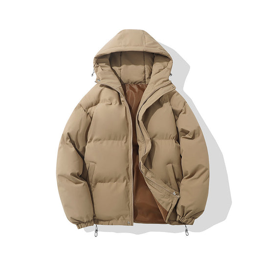 Herren gesteppte Kapuzen-Isolationsjacke mit Thermowattierung und Kordelzug EB