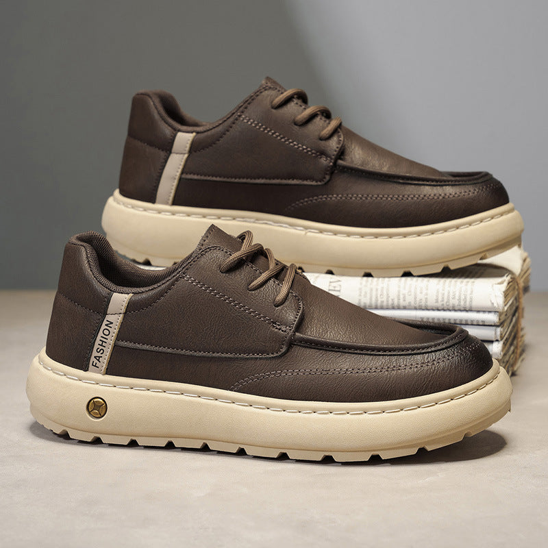 Damen Bequeme Sneaker mit modischem Lederdesign und rutschfester Sohle EB