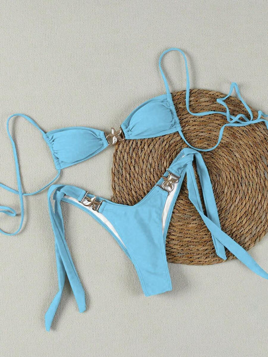 Damen Bikini-Set mit eleganten Schnallen EB