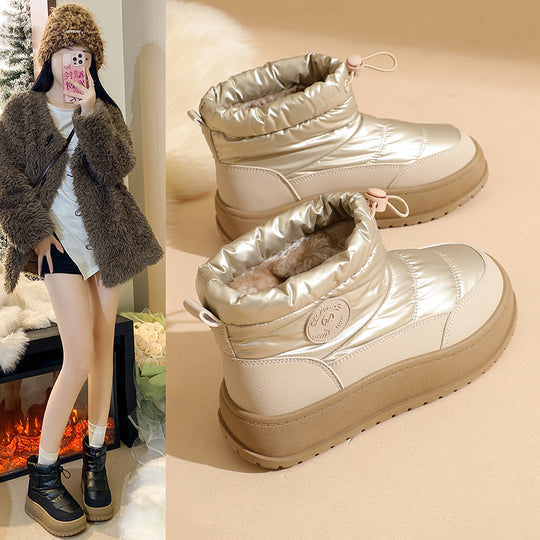 Damen Winterliche Stiefel mit dämpfendem Sohlenprofil und elastischem Schaft EB