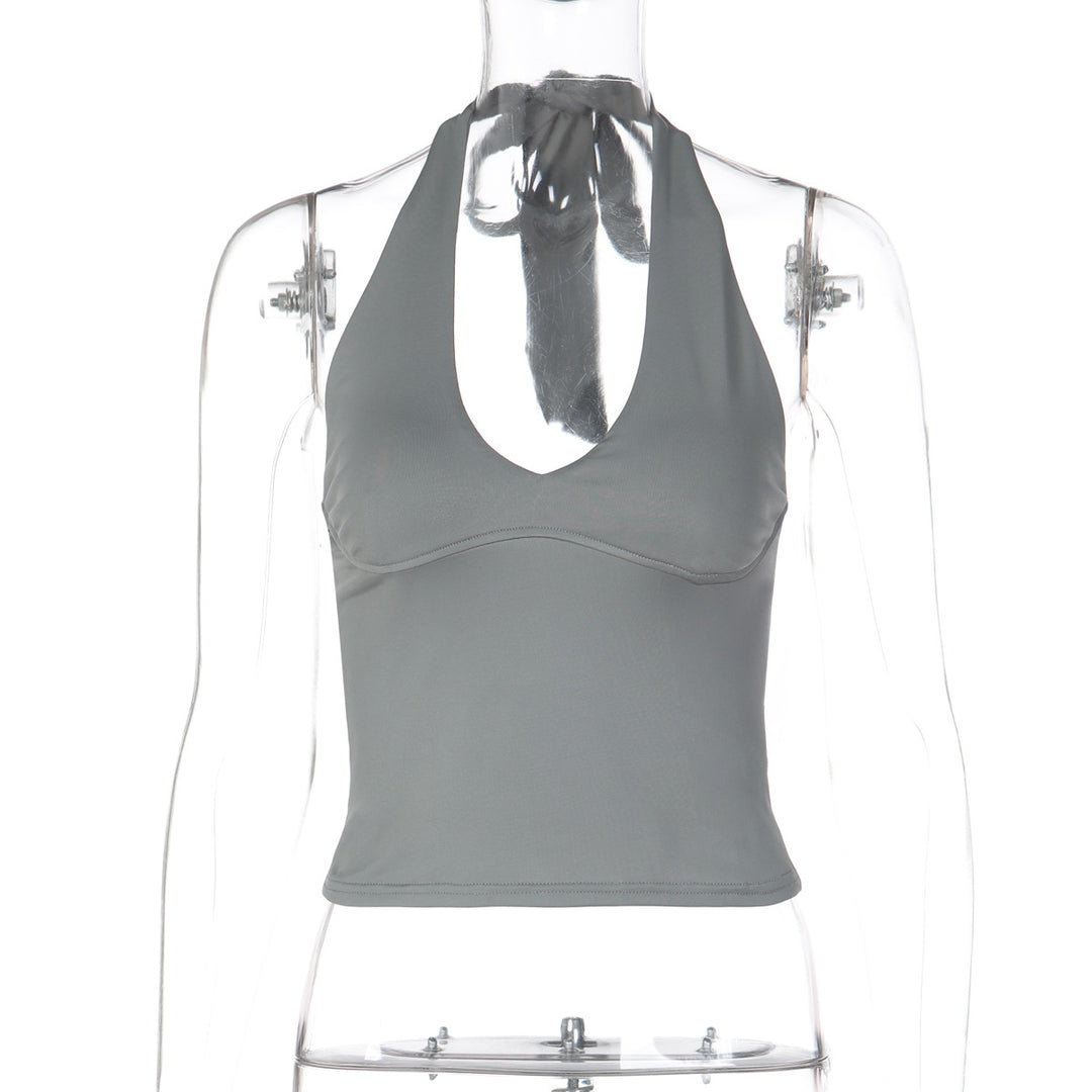 Damen Halterneck Crop-Top EB