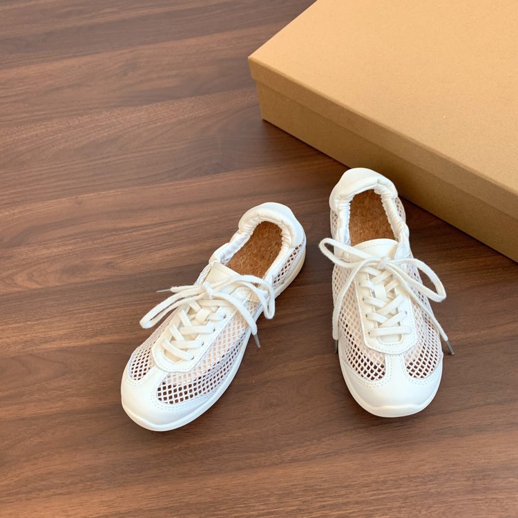 Damen atmungsaktive Mesh-Sneaker mit bequemem Korkfußbett und rutschfester Sohle EB