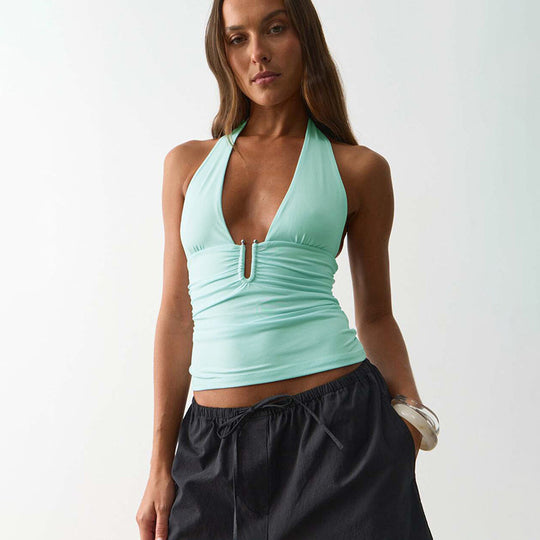 Damen Sportlicher Oberteil im Bikini-Stil mit raffinierten Auslassungen EB