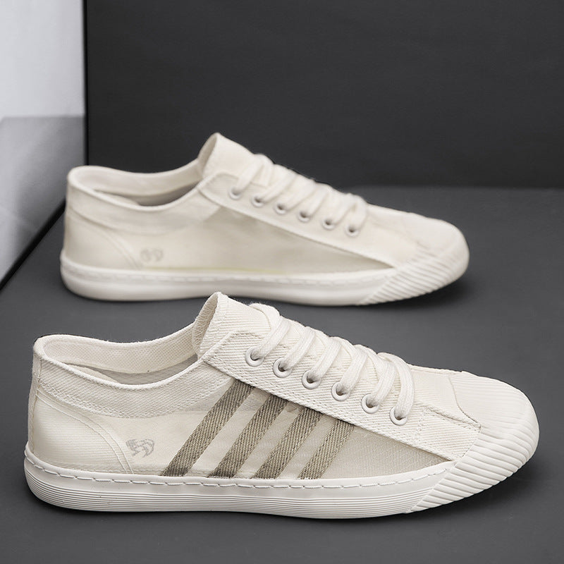Damen atmungsaktive Sneakers mit rutschfester Gummisohle und modernem Design EB