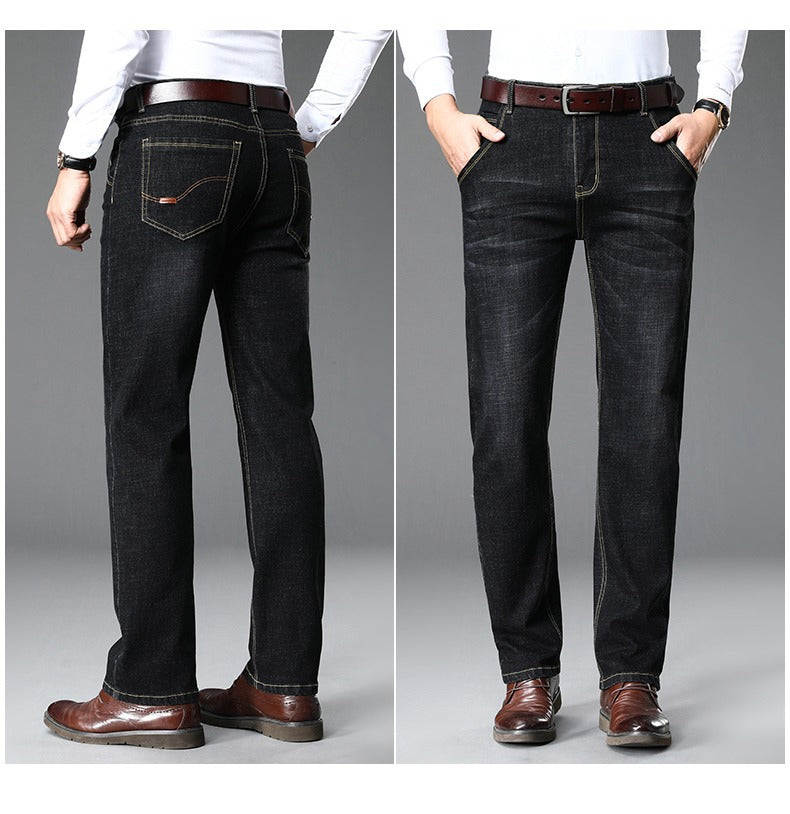 Herren klassische Jeans im lässigen Business-Stil mit besonders bequemer Passform EB