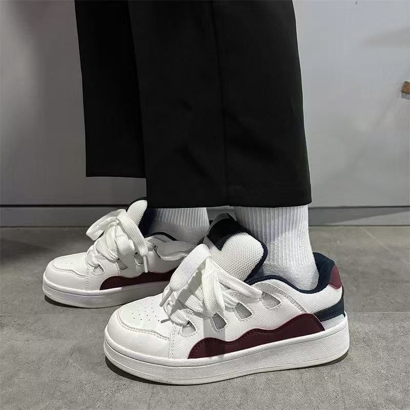 Damen Sportliche Sneakers mit atmungsaktivem Mesh-Obermaterial und robuster Gummisohle EB