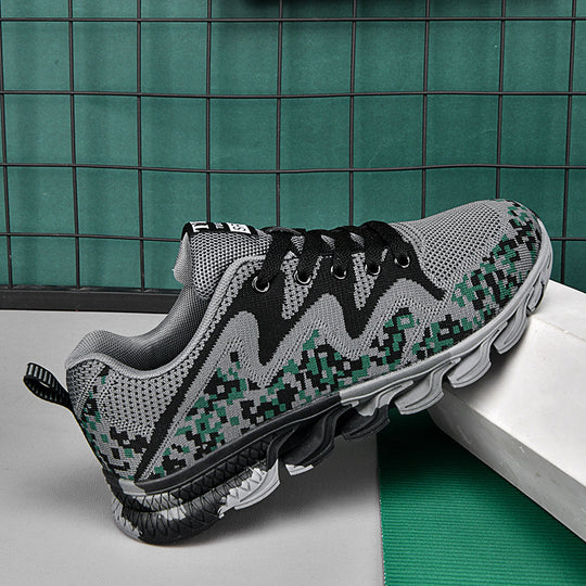 Damen Sportliche Sneaker mit atmungsaktivem Mesh-Obermaterial und stabiler Sohle EB