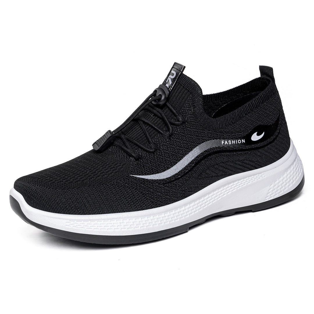Damen Modische und bequeme Sport-Sneaker mit elastischem Schnellschnürsystem EB