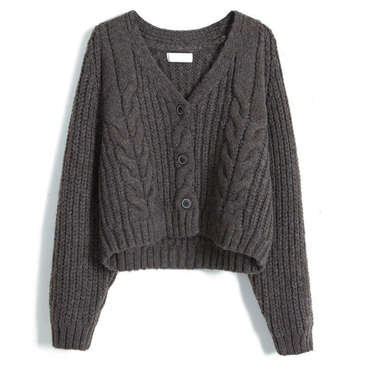 Damen Kuscheliger Strickcardigan mit dekorativem Zopfmuster EB