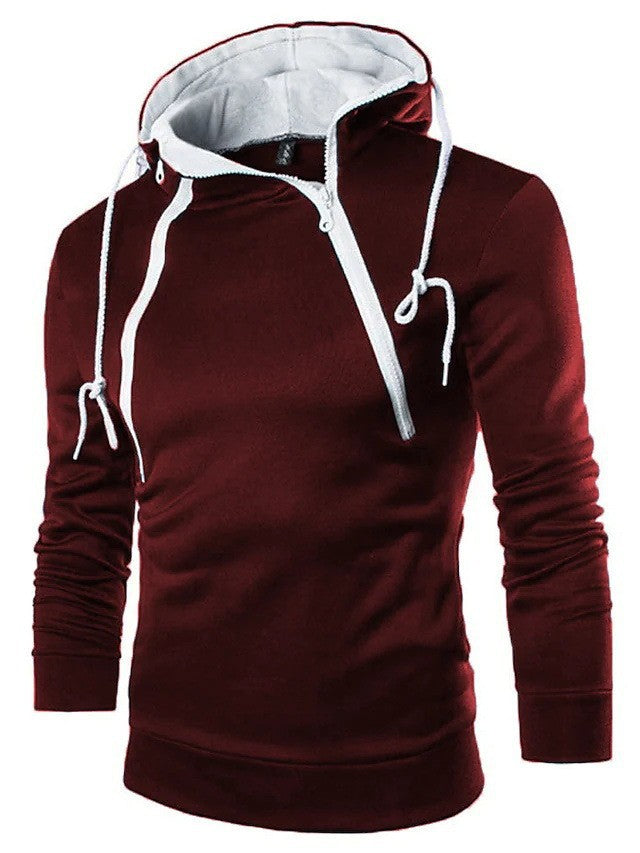 Herren moderne Kapuzenpullover mit praktischem Reißverschluss EB