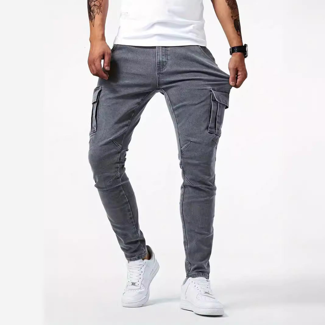 Herren Cargo-Jogginghose mit praktischen Seitentaschen und figurbetontem Schnitt EB
