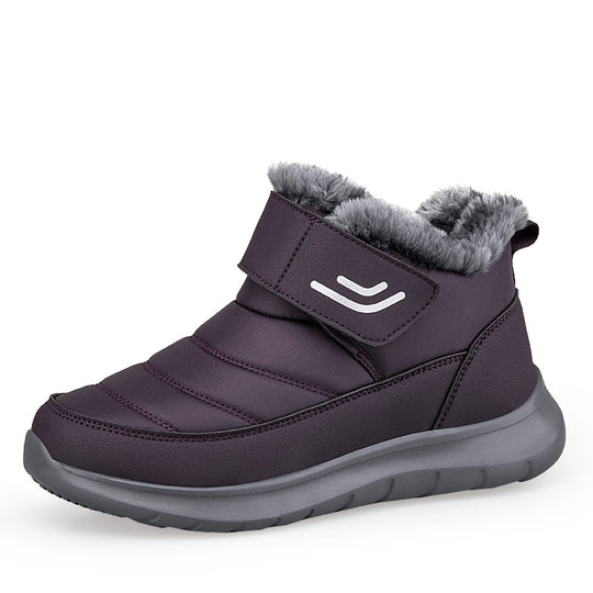 Damen isolierte Winterstiefel mit rutschfester Sohle und praktischem Klettverschluss EB