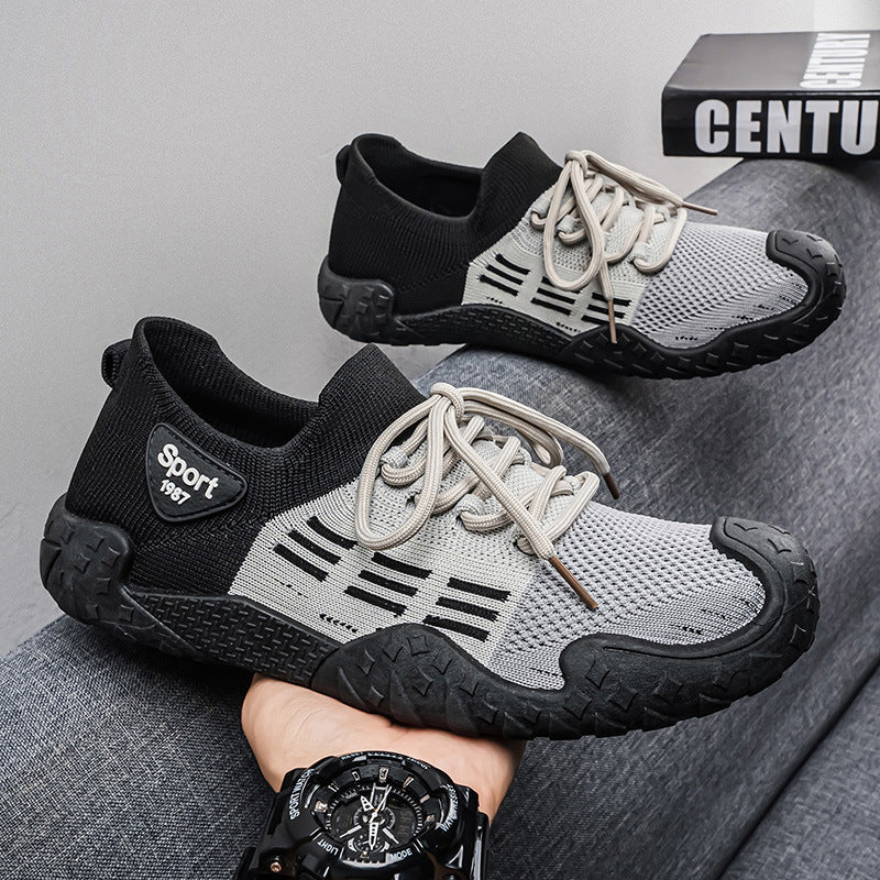 Damen Sportliche Freizeit-Sneaker mit luftiger Mesh-Oberfläche EB