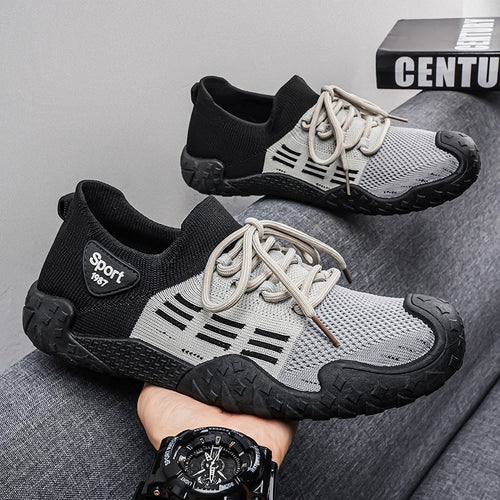 Damen Sportliche Sneakers mit atmungsaktivem Obermaterial und rutschfester Sohle EB
