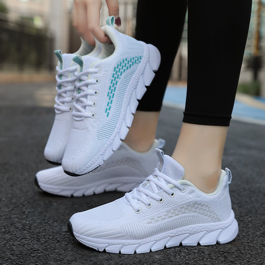Damen Lauf-Sneaker mit atmungsaktivem Mesh-Obermaterial und rutschfester Sohle EB