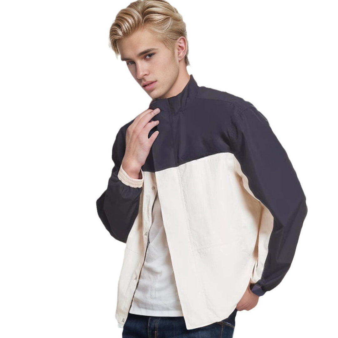 Herren funktionale Übergangsjacke mit hohem Kragen EB