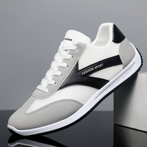 Damen Sportliche Sneakers mit atmungsaktiven Mesh-Einsätzen und dämpfender Sohle EB