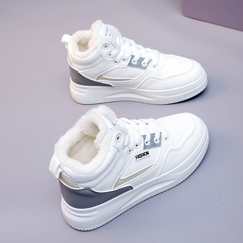 Damen Winterliche High-Top Sneakers mit warmem Innenfutter und rutschfester Sohle EB