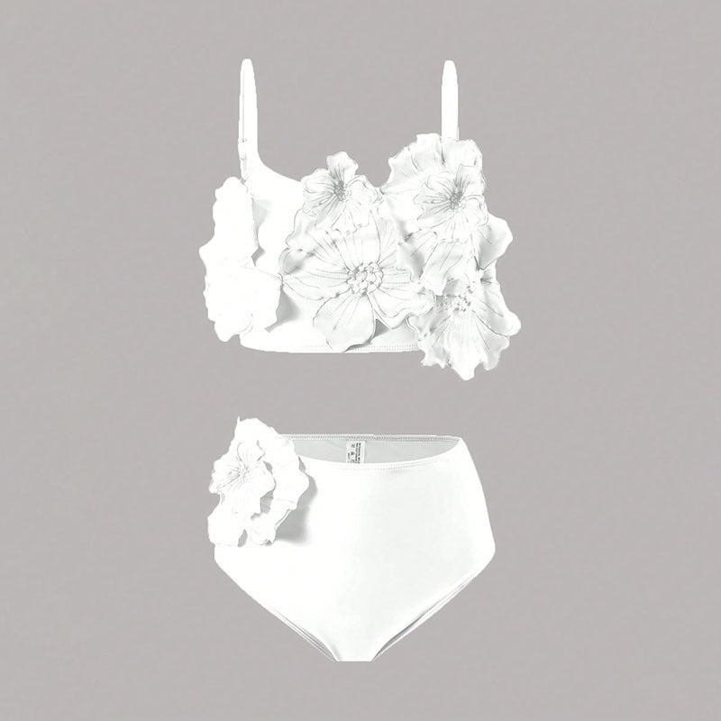Damen Bikiniset mit floralen Applikationen EB