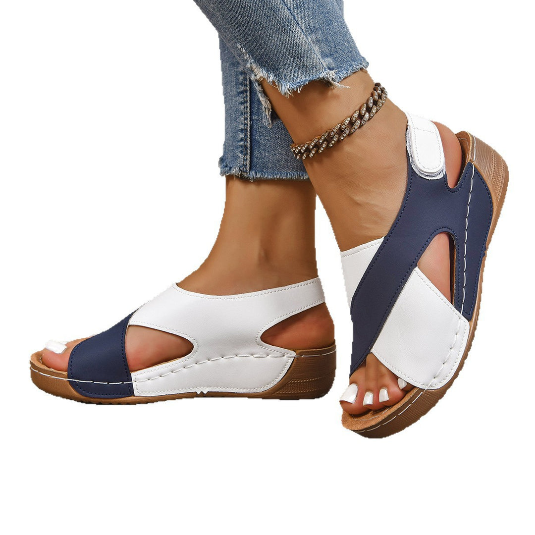 Damen Bequeme Sandalen mit atmungsaktiven Einsätzen und rutschfester Sohle EB