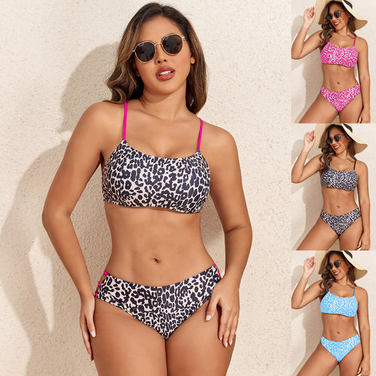 Damen Triangel-Bikini-Set mit modischen Akzenten EB