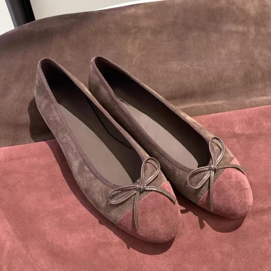 Damen Elegante Ballerinas mit modischem Schleifenakzent EB
