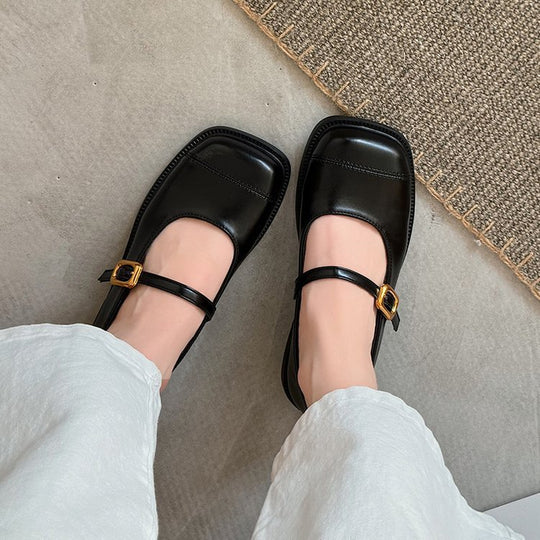 Damen Ballerinas mit elegantem Schnallen-Detail und hochwertiger Verarbeitung EB