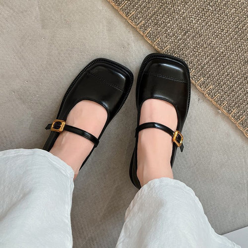 Damen Ballerinas mit elegantem Schnallen-Detail und hochwertiger Verarbeitung EB