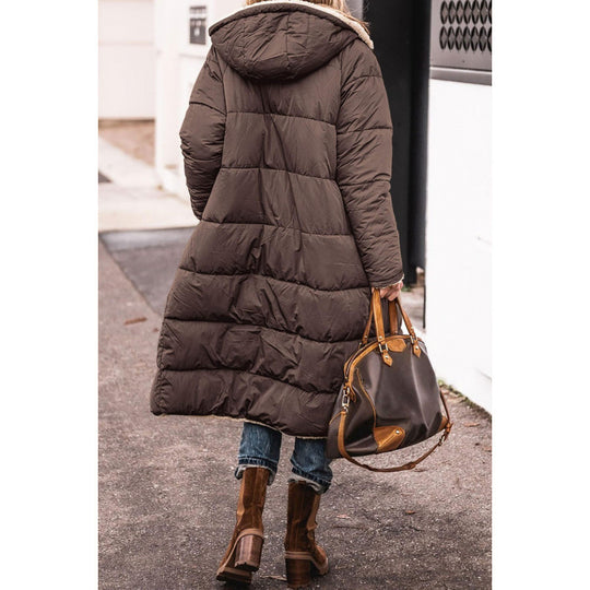 EB | Langer Gesteppter Puffer-Mantel