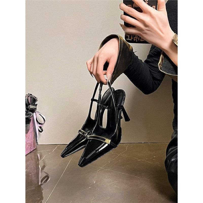 Damen Slingback Pumps mit elegantem Spitzendesign EB