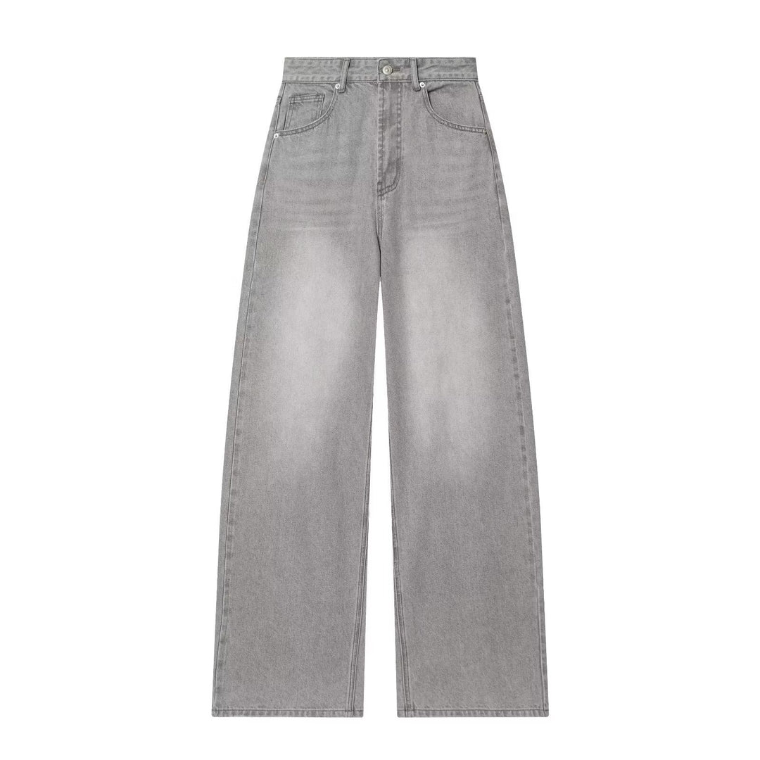 Damen weite Hochbundhose aus nachhaltigem Material mit eleganter Textur EB