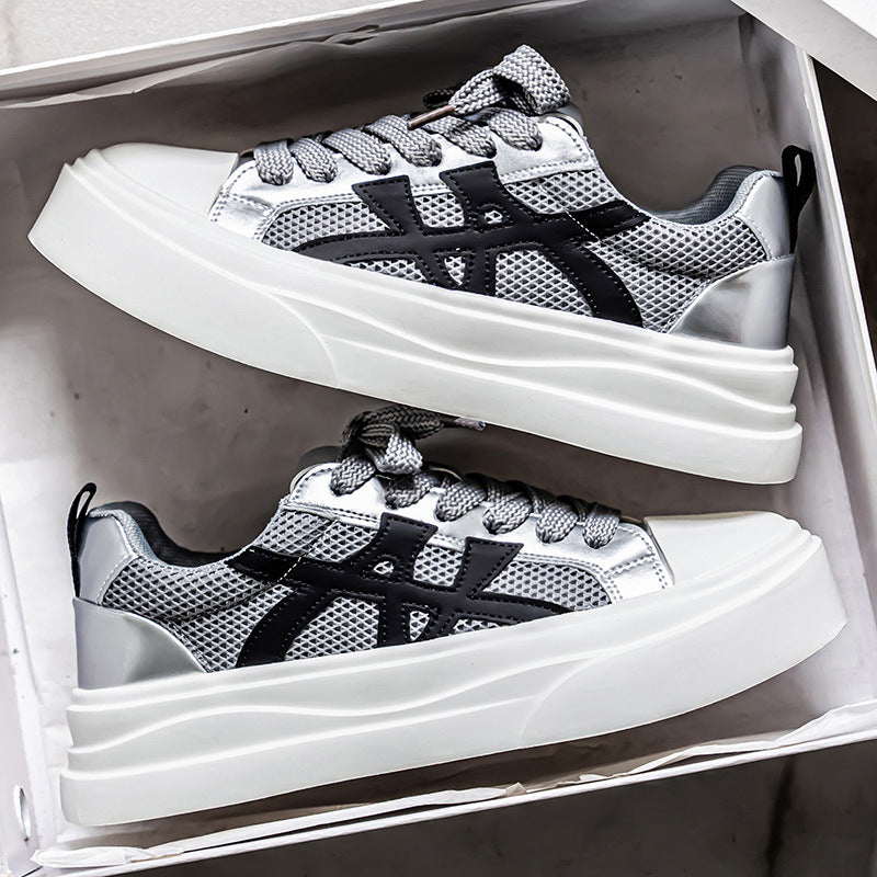 Damen trendige Sneaker mit hohem Plateau EB