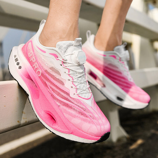 Unisex gedämpfte Performance-Laufschuhe mit Hohlkern-Plateausohle und Drehverschluss EB