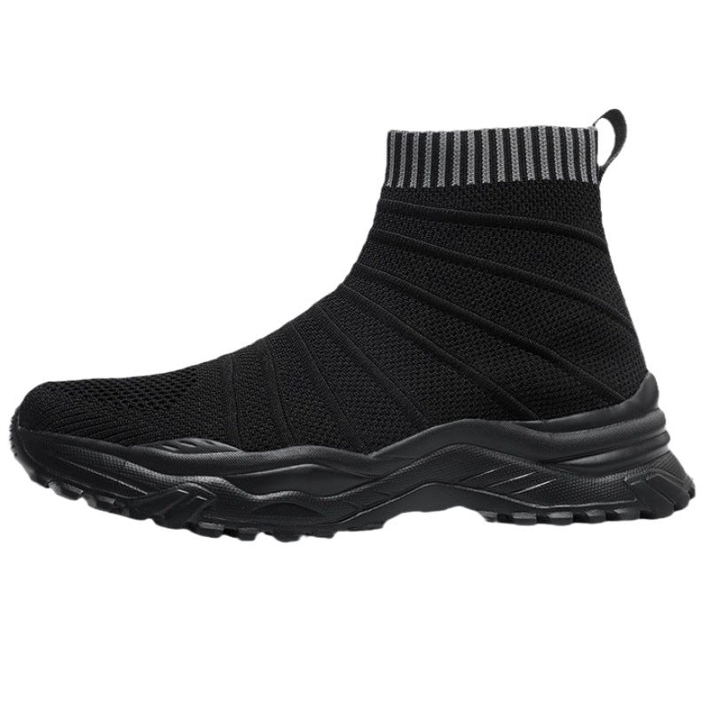 Damen Stricksneaker mit rutschfestem Profil und elastischem Kragen EB