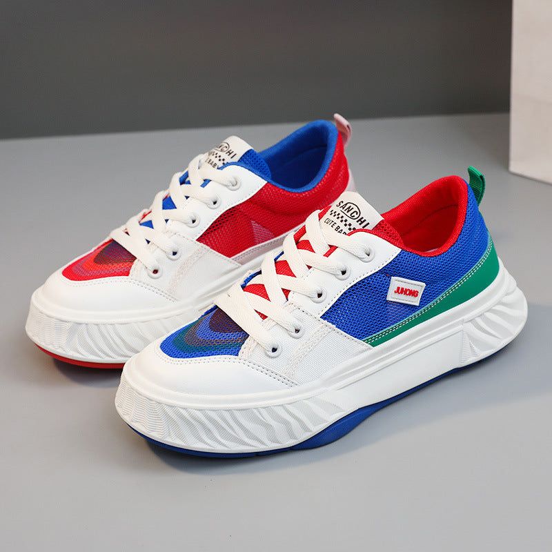 Damen Sportliche Sneaker mit atmungsaktiver Mesh-Oberfläche und farbenfrohem Design EB