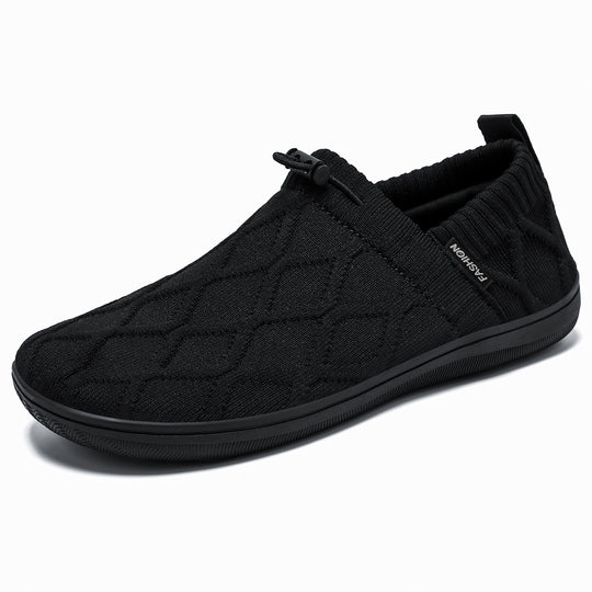 Damen Bequeme Slip-On Freizeit-Schuhe mit elastischem Einstieg und atmungsaktiver Struktur EB
