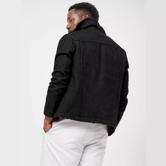 Herren Übergangsjacke im modernen Denim-Stil EB