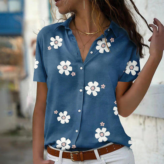 Damen Bluse mit floralem Design EB
