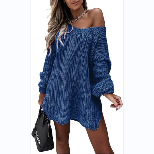 Damen Oversized Strickkleid EB