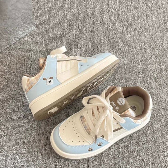 Damen Sportliche Sneaker mit verspieltem Tierdesign EB