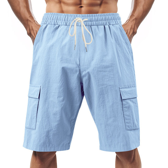 Herren Cargo-Shorts mit praktischen Seitentaschen und verstellbarem Kordelzug EB