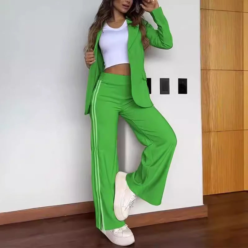 Damen Sportliches Blazer- und Hosenset Heidi-Mode