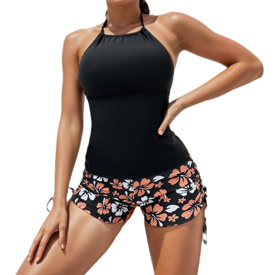 Damen Sportliches Tankini-Set mit verstellbaren Trägern EB