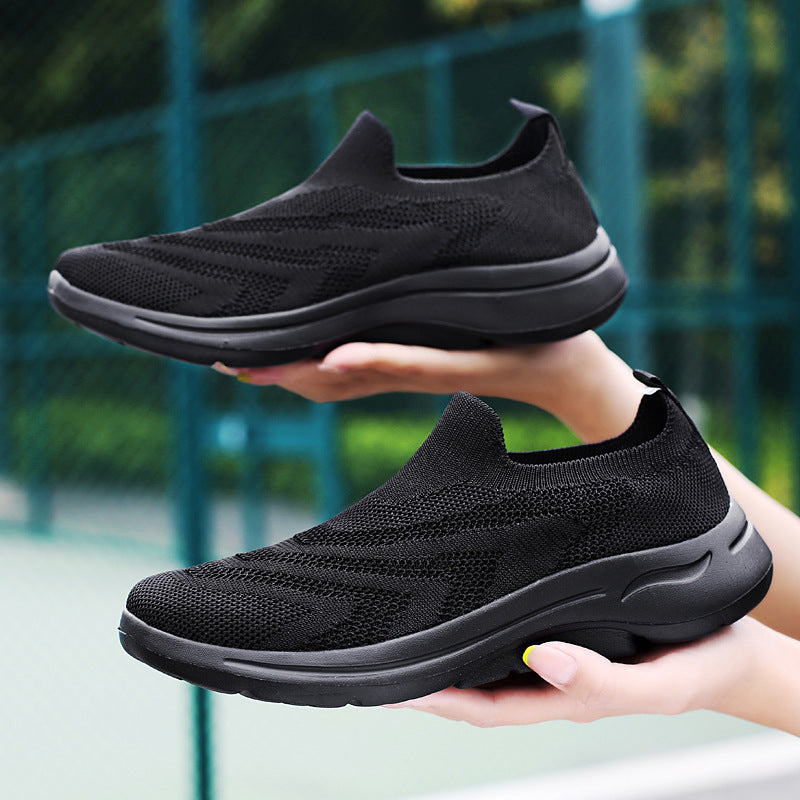 Damen Atmungsaktive Slip-On Sneakers mit rutschfester Sohle und flexiblem Design EB