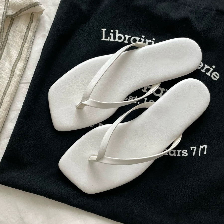 Damen Zehentrenner-Sandalen mit elegantem Riemendesign und ergonomischem Fußbett EB