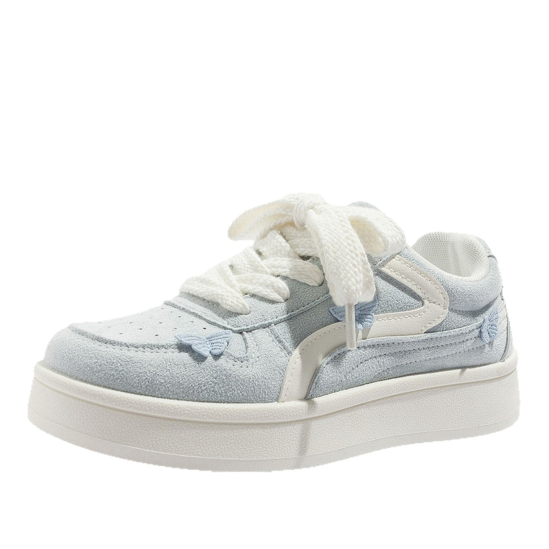 Damen Sneakers mit filigranem Schmetterlingsdesign und sportlicher Profilsohle EB
