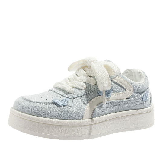 Damen Sneakers mit filigranem Schmetterlingsdesign und sportlicher Profilsohle EB