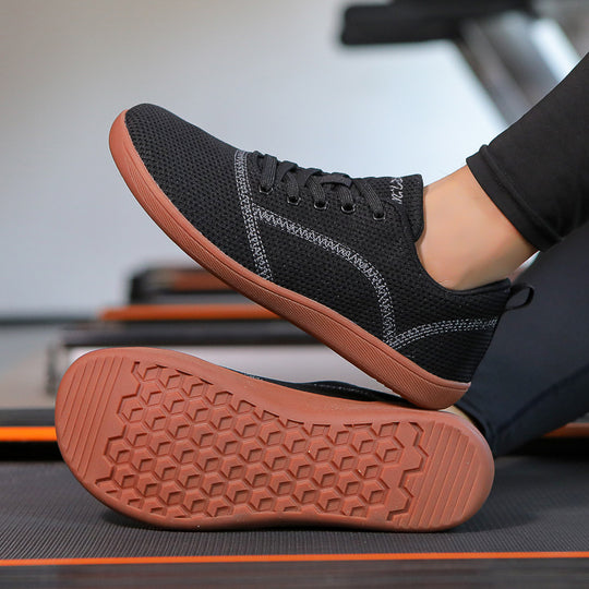 Damen nan federleichter Strick-Sneaker mit nahtlosem Maschenobermaterial, luftdurchlässiger Struktur und flexibler Mikrozellen-Laufsohle EB